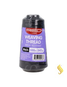 Red Kiss Weaving Thread Black 500 metros Hilo Para Tejer Extensiones